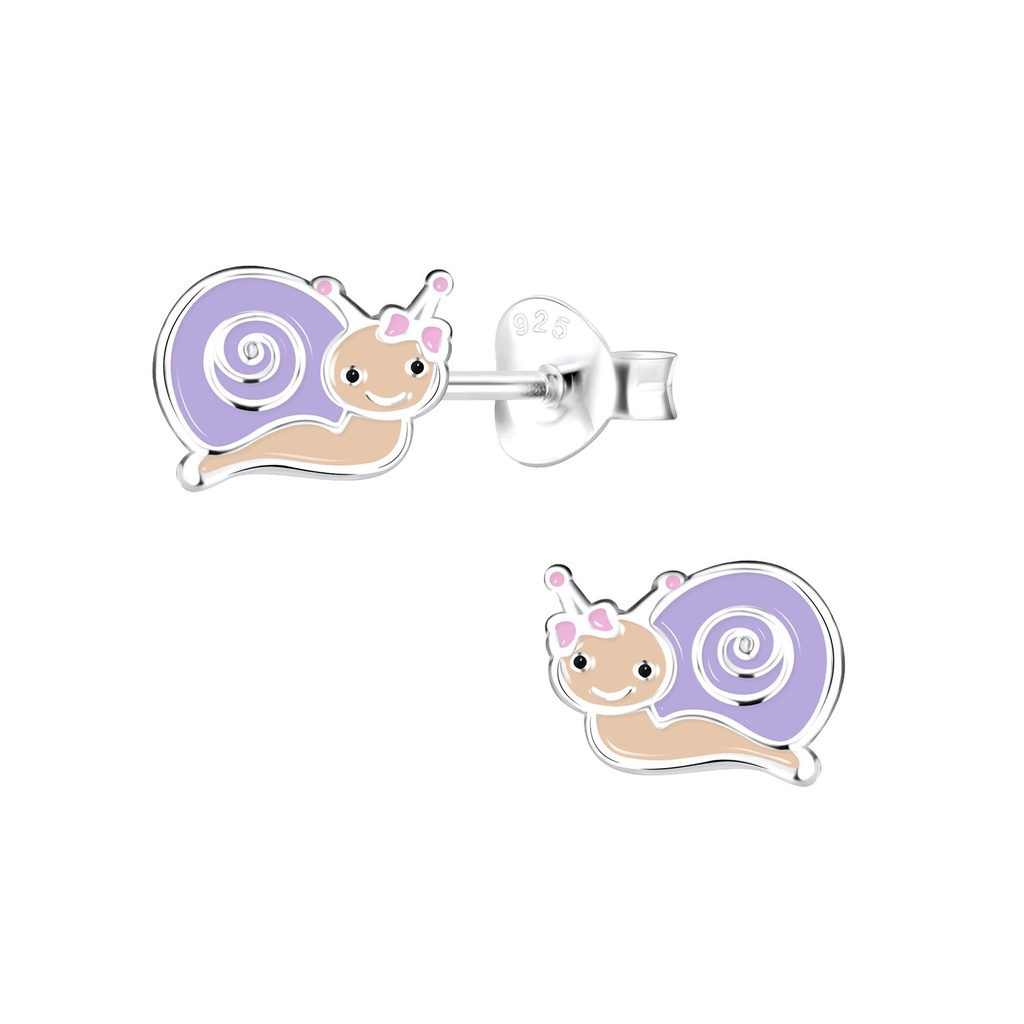 [10016938] Puces d'oreilles escargot en argent