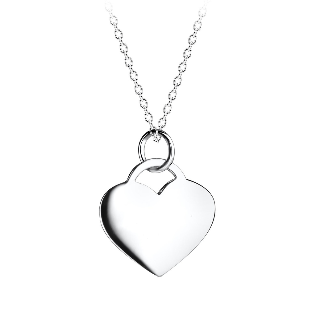 Collier cœur en argent