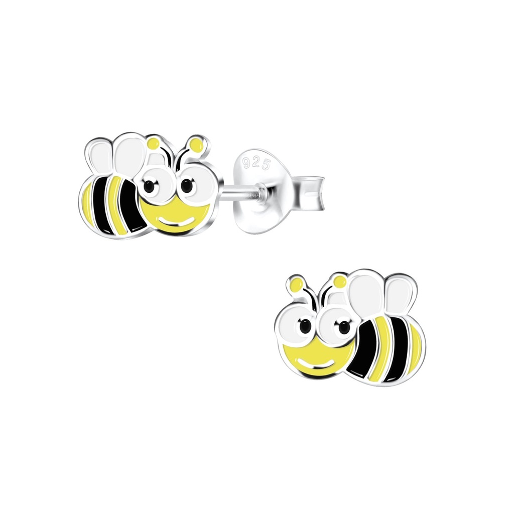 [10015671] Silver Bee Stud Earrings