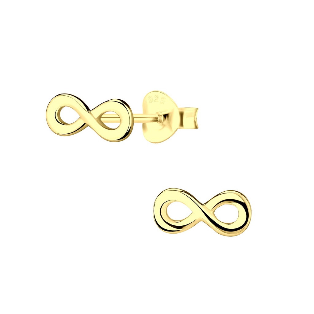 Puces d'oreilles infini en argent