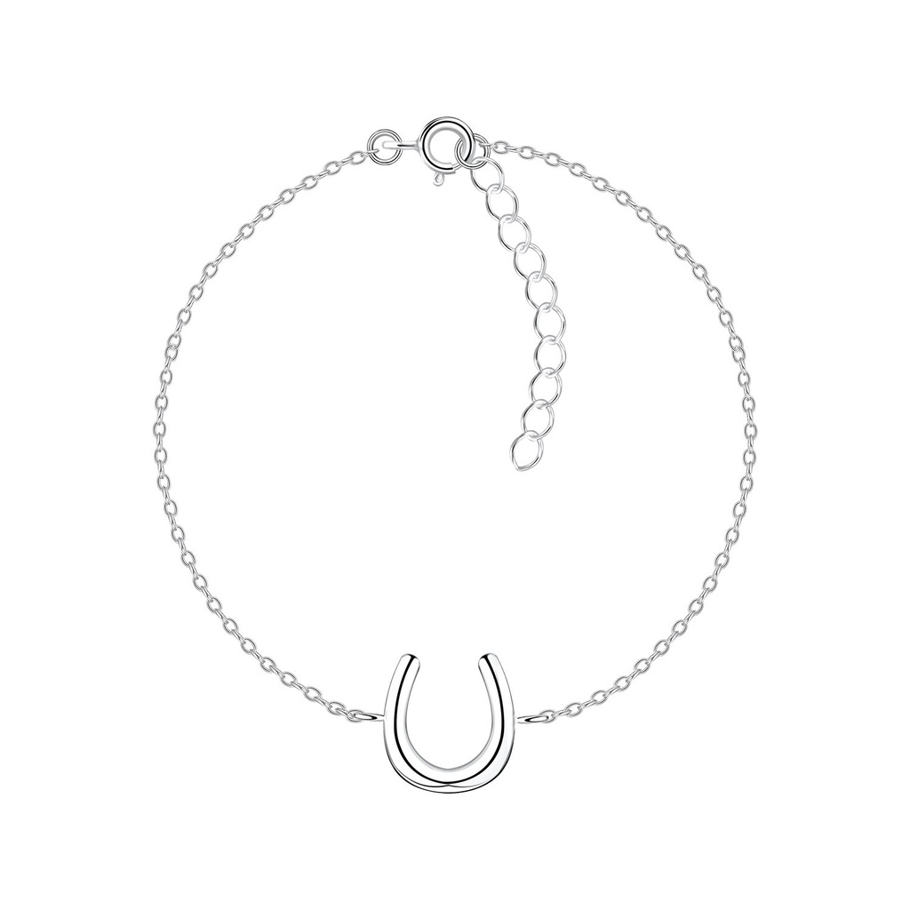 [10015053] Silver Horseshoe Bracelet