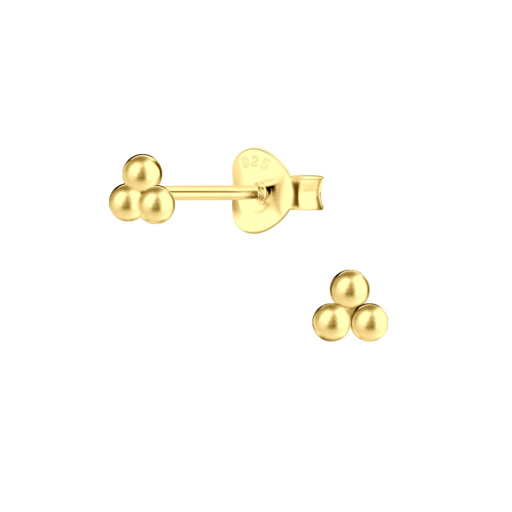 [10017308] Silver Ball Stud Earrings
