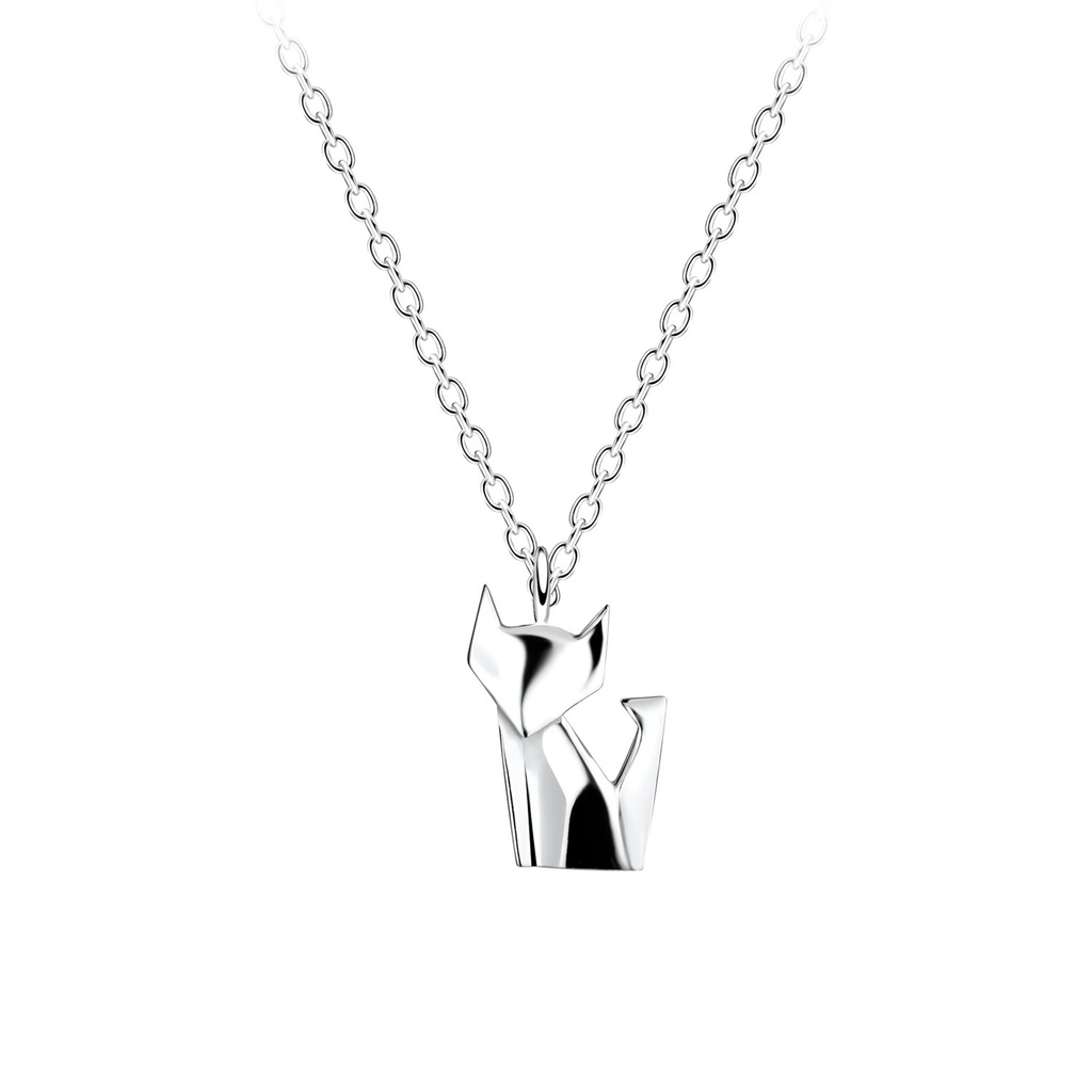 Collier renard en argent
