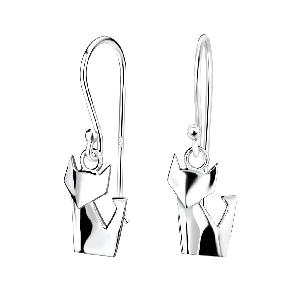 [10016367] Silver Fox Earrings