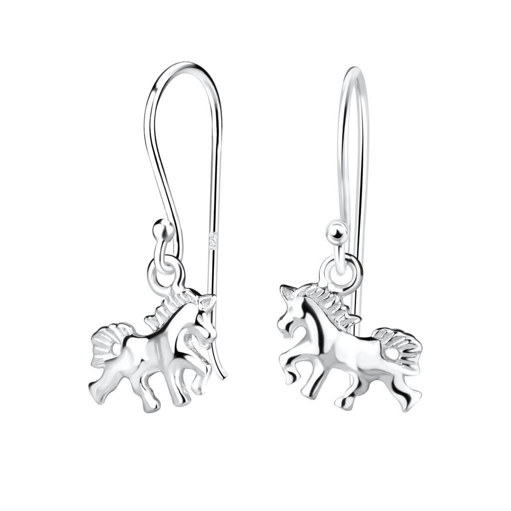 Silver Horse Earrings