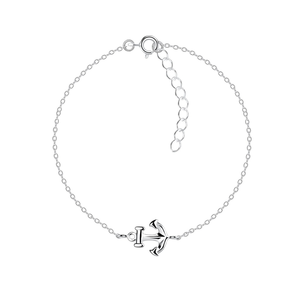 Silver Anchor Bracelet
