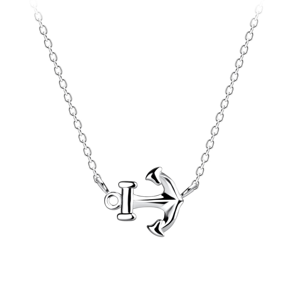 [10017272] Collier ancre en argent