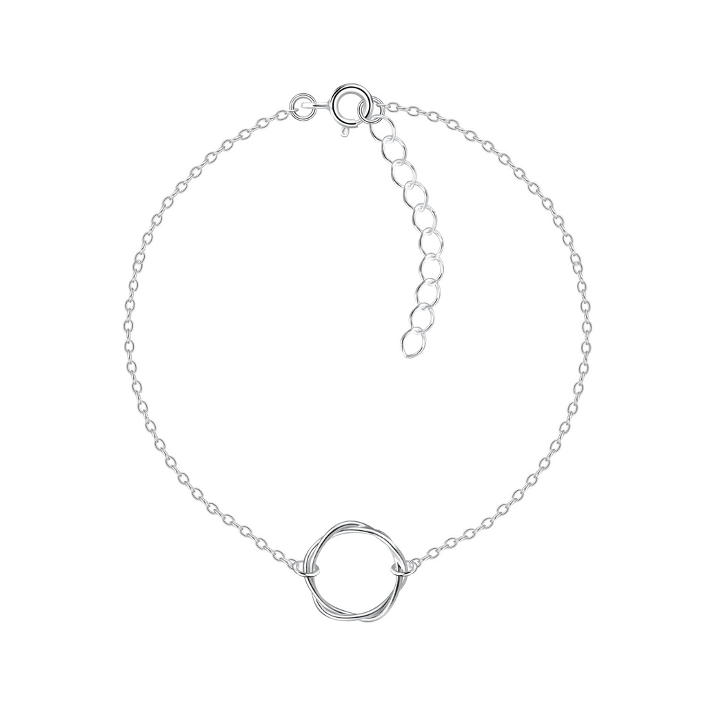 Bracelet torsadé en argent