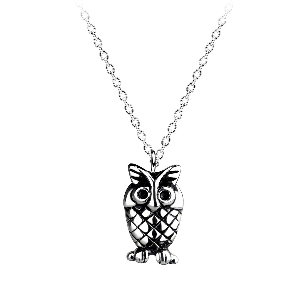 Silver Owl Necklace