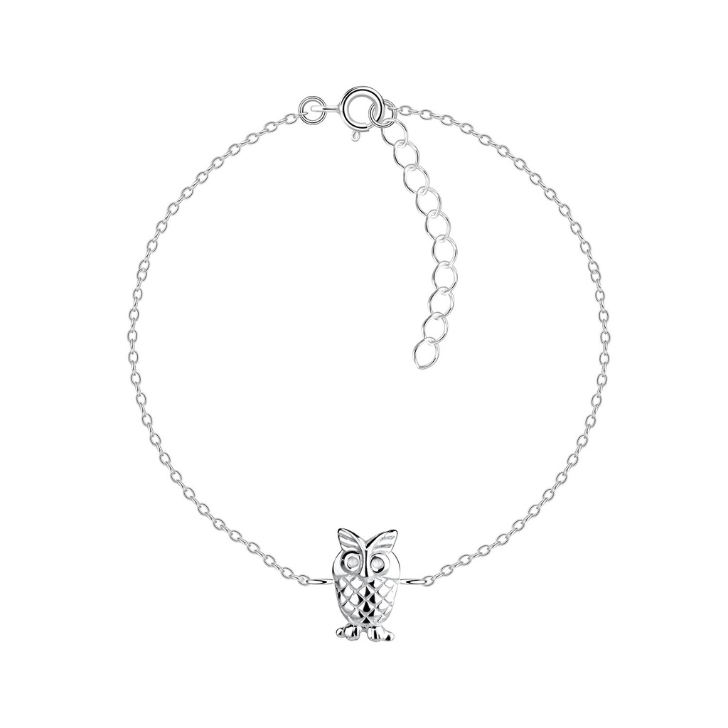 Silver Owl Bracelet