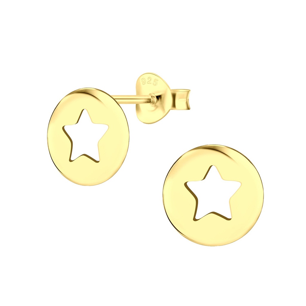 Puces d'oreilles étoile en argent