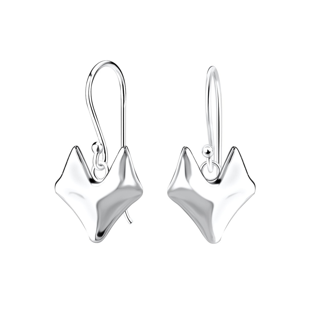 [10016495] Silver Fox Earrings