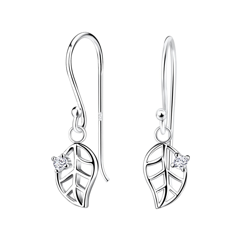Silver Leaf Earrings
