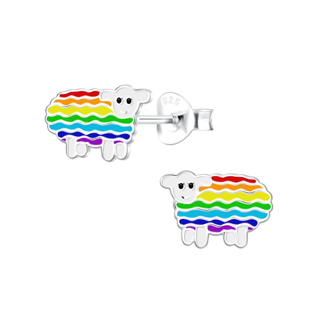 Puces d'oreilles mouton en argent