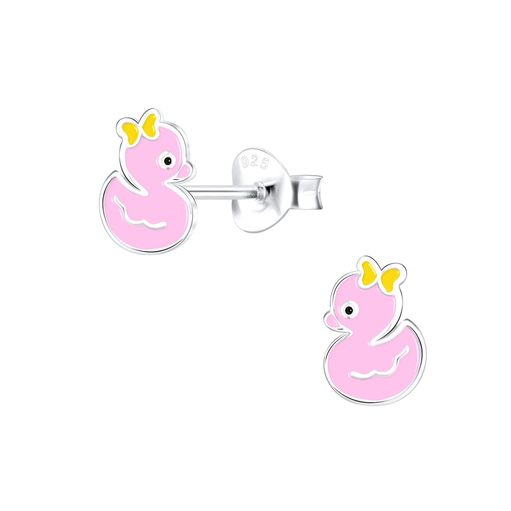 Puces d'oreilles canard en argent