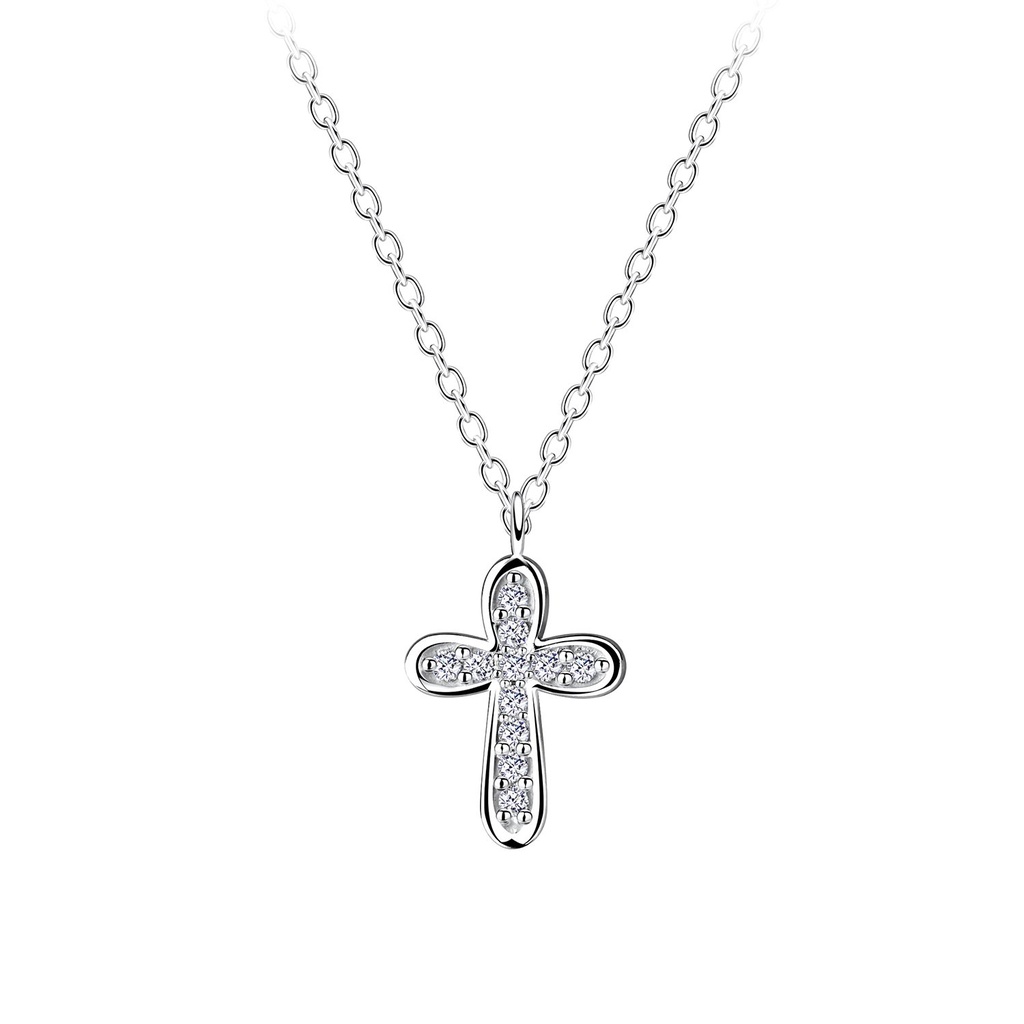 [10015759] Silver Cross Necklace