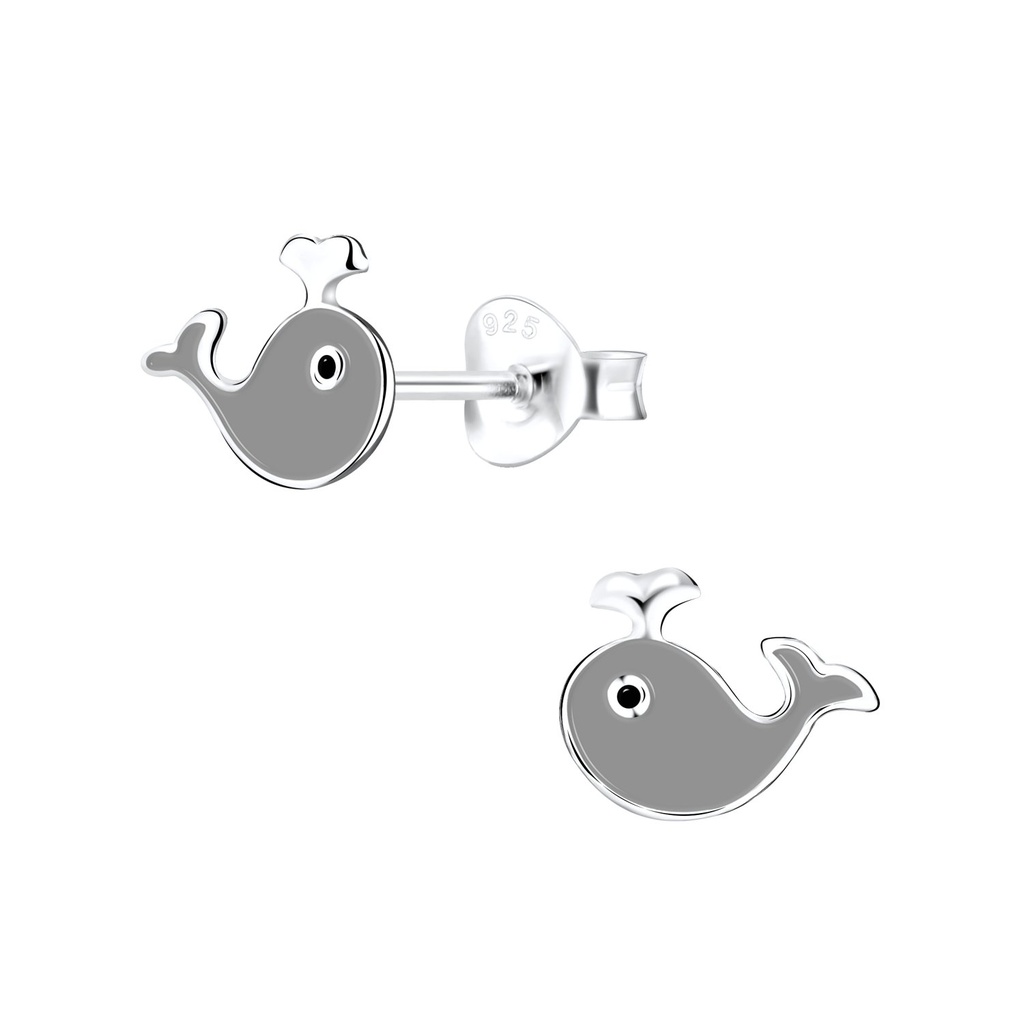 [10013472] Puces d'oreilles baleine en argent