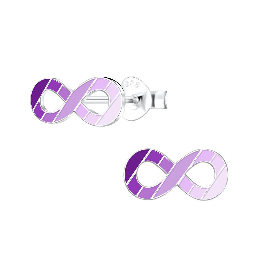Puces d'oreilles infini en argent