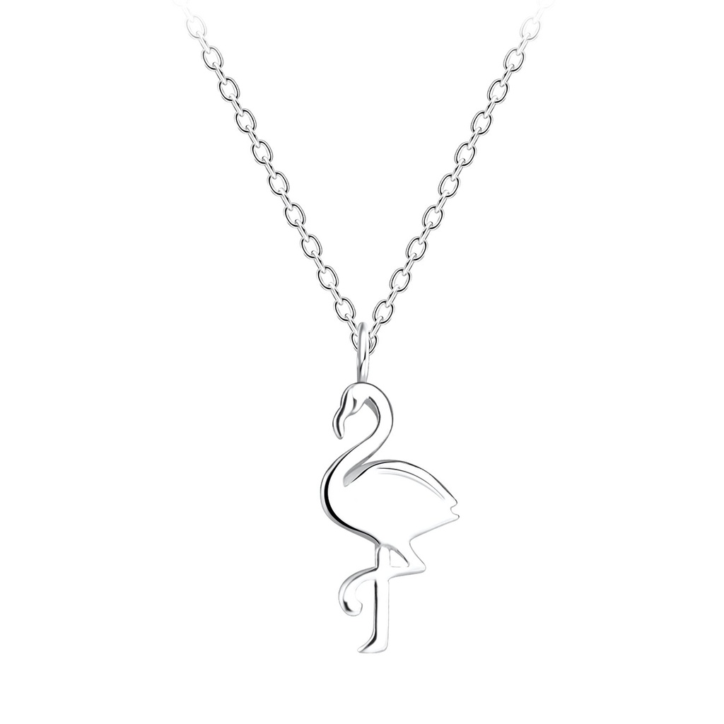Silver Flamingo Necklace
