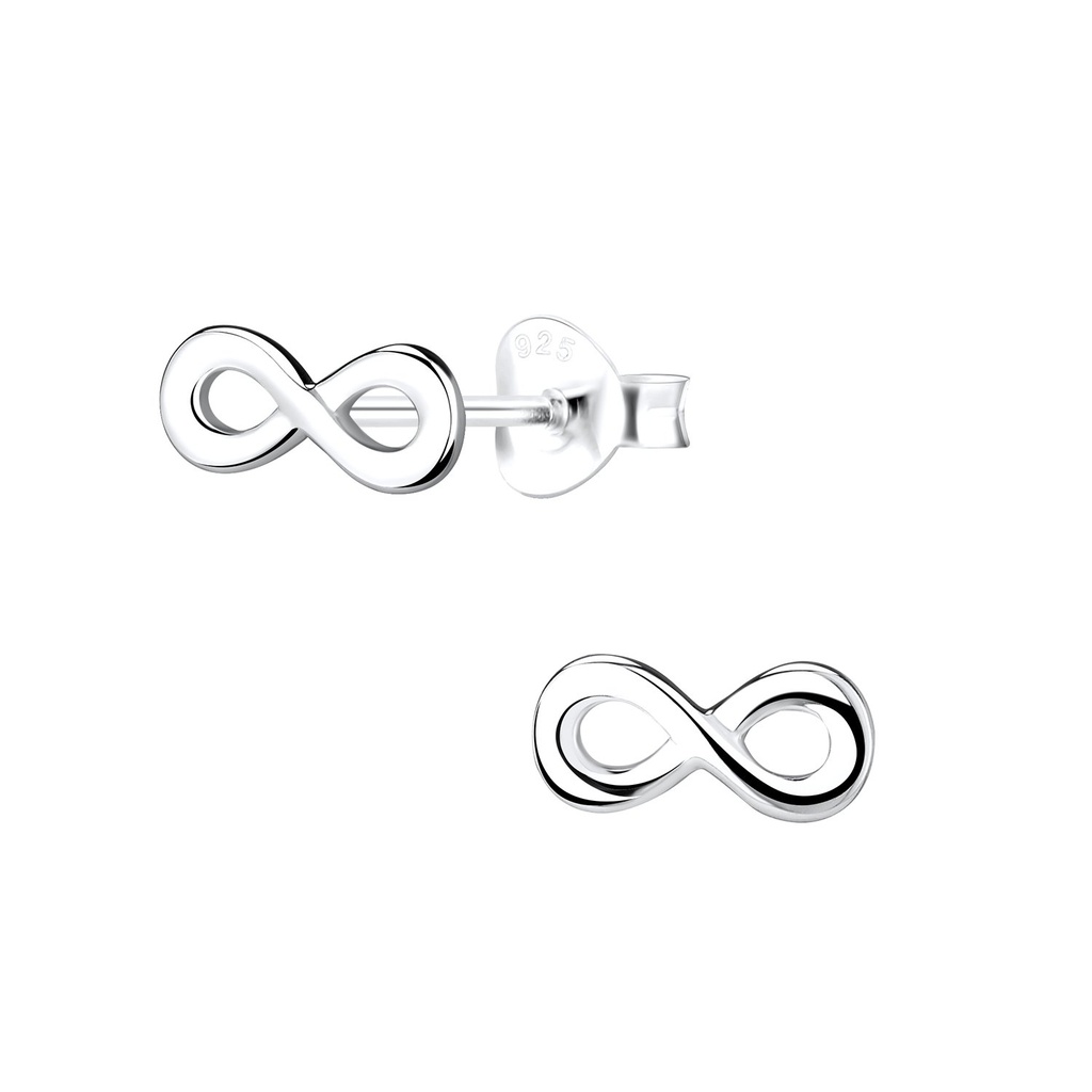 Puces d'oreilles infini en argent