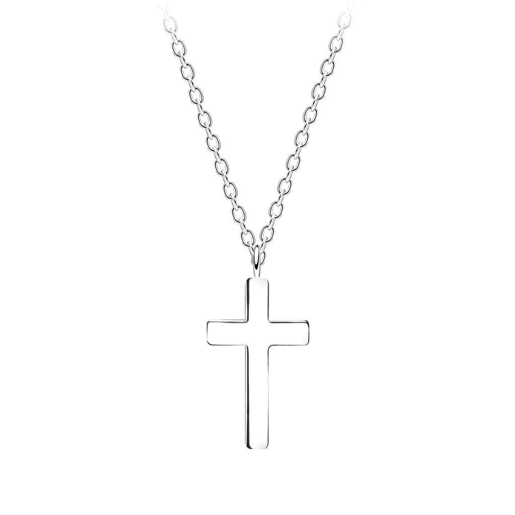 Collier croix en argent