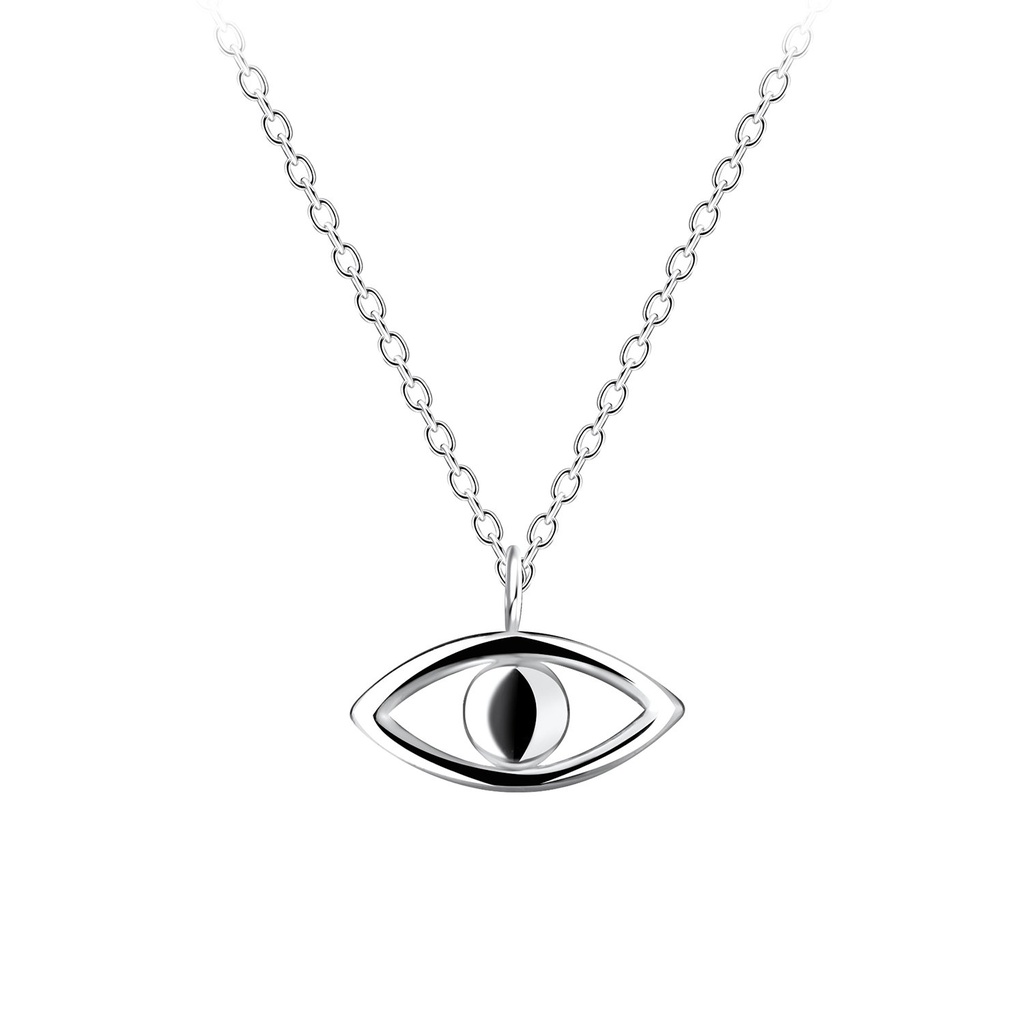 Silver Evil Eye Necklace