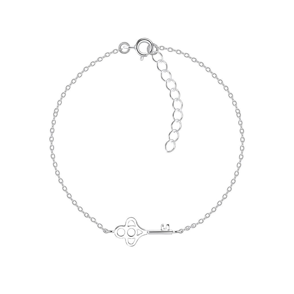 [10015060] Silver Key Bracelet