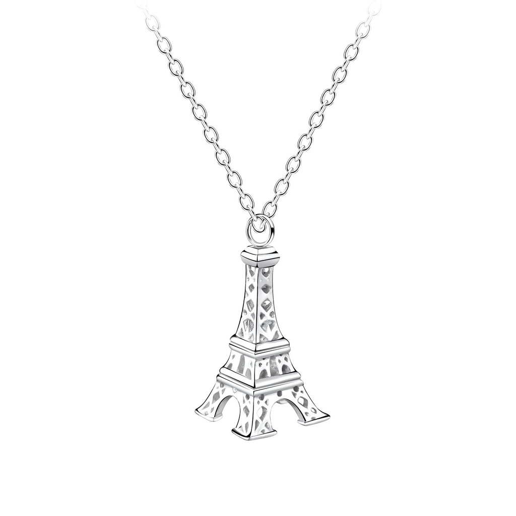 Collier tour Eiffel en argent