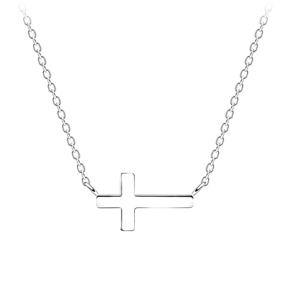 Collier croix en argent
