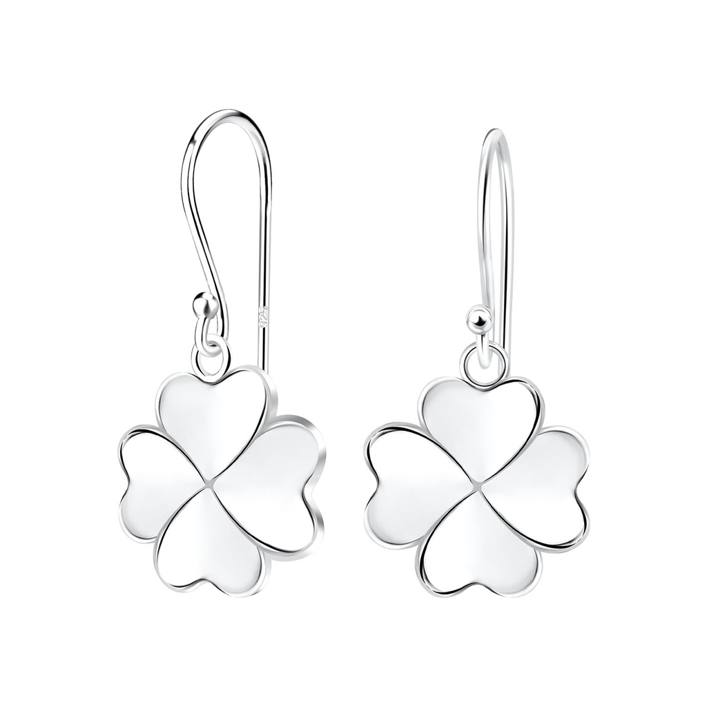 [10015018] Silver Clover Earrings