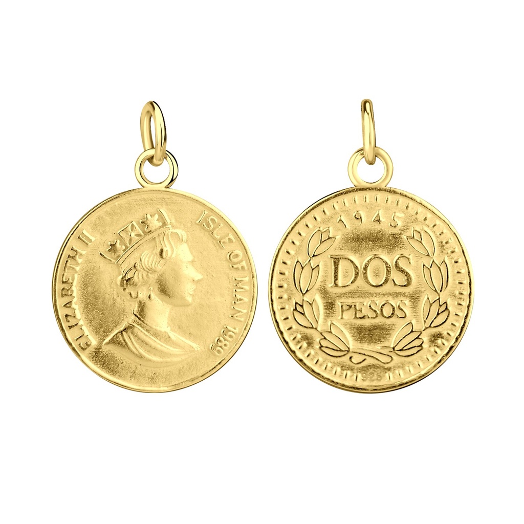 [10012159] Pendentif pièce en argent