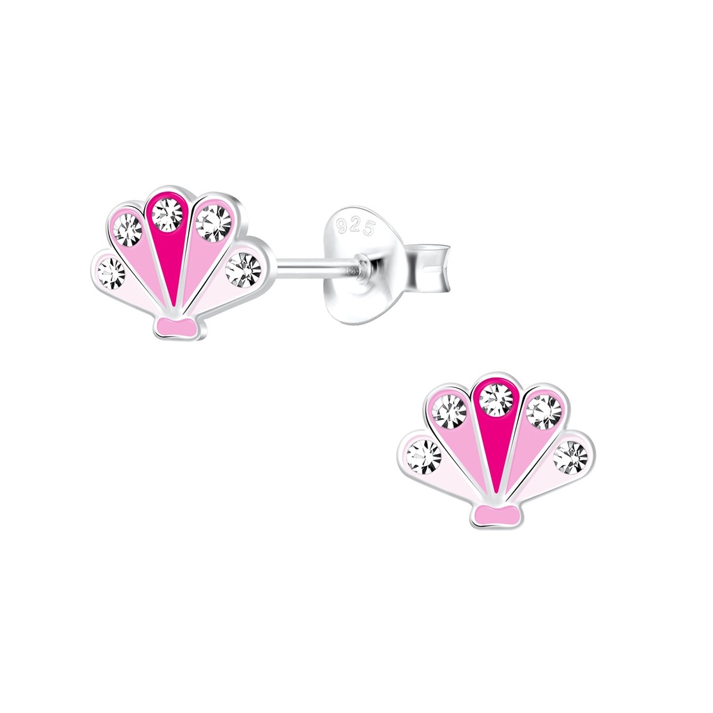 Silver Shellfish Stud Earrings