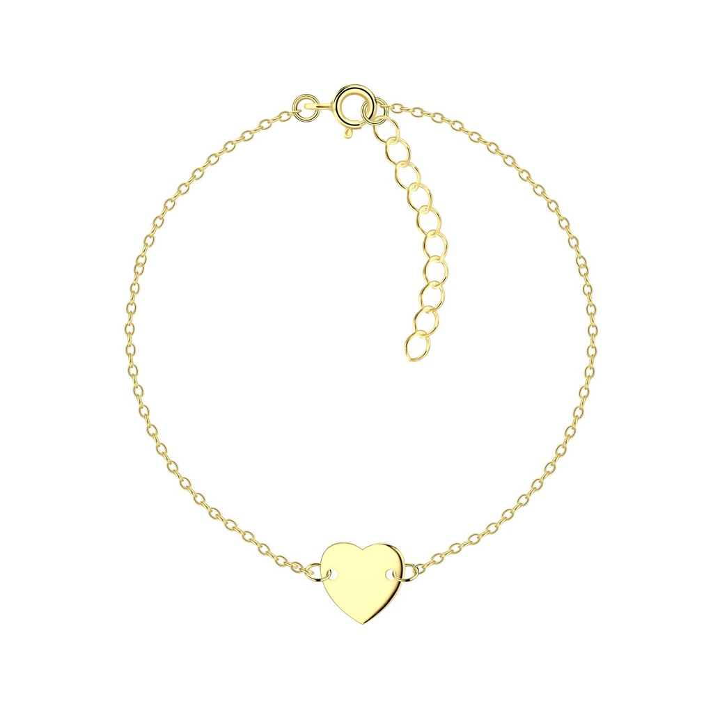 Bracelet cœur en argent