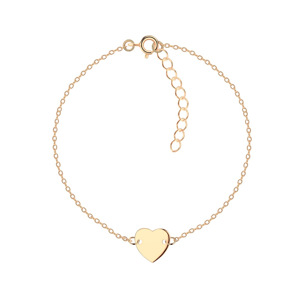 Bracelet cœur en argent