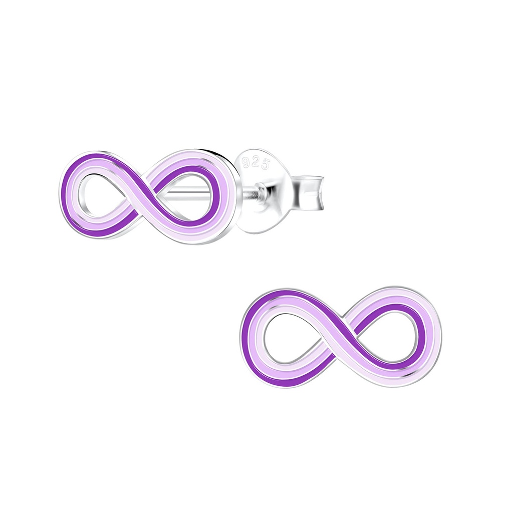 Puces d'oreilles infini en argent