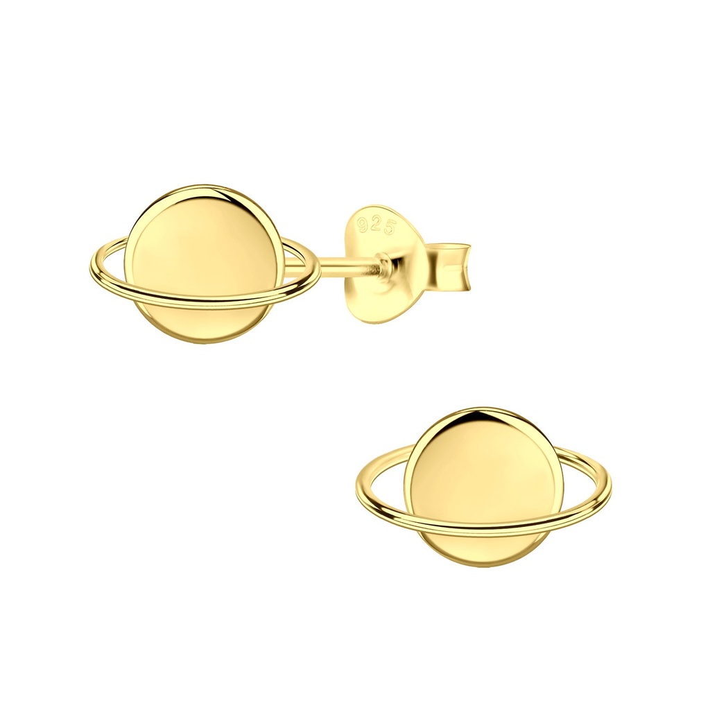 [10015090] Puces d'oreilles Saturne en argent