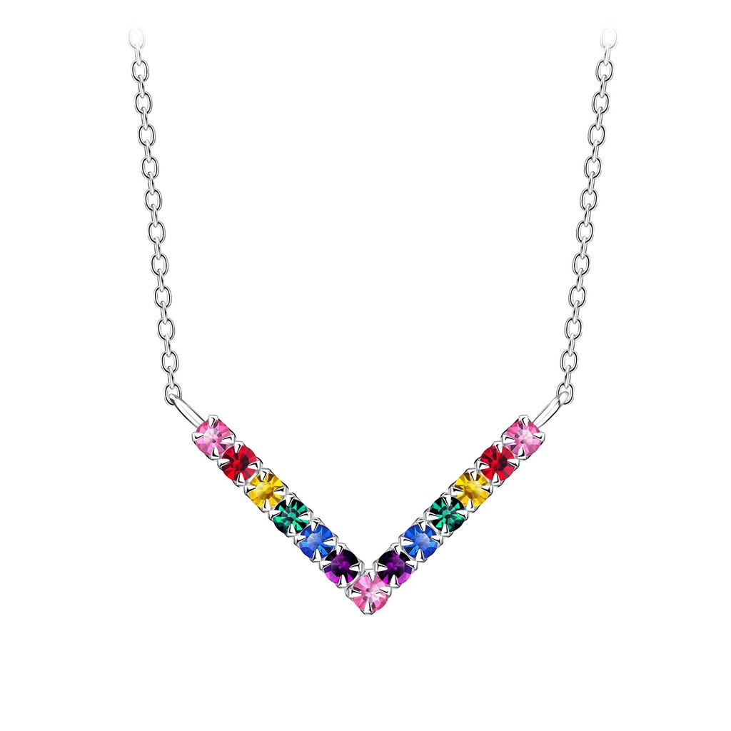 Silver Chevron Necklace
