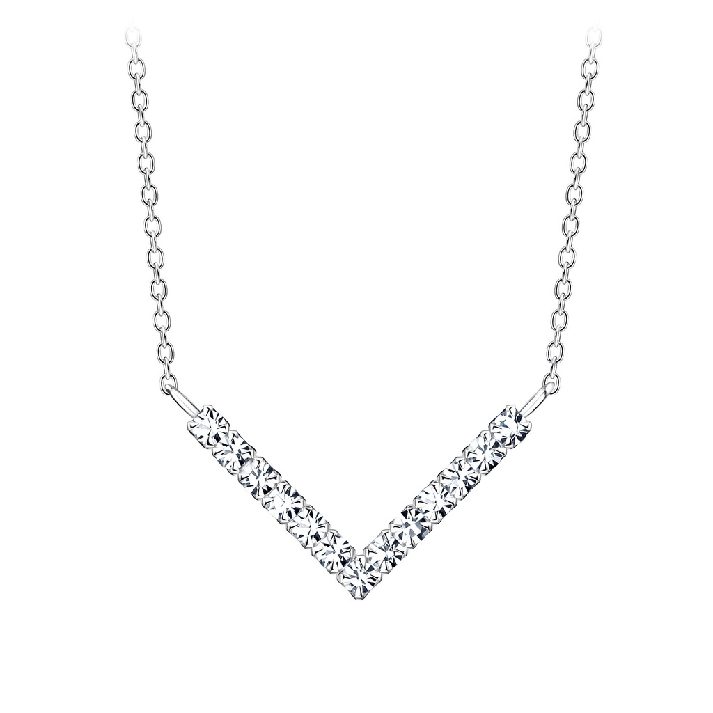 Collier chevron en argent