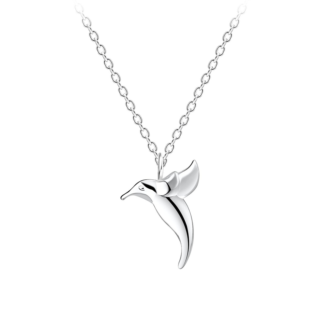 Collier colibri en argent