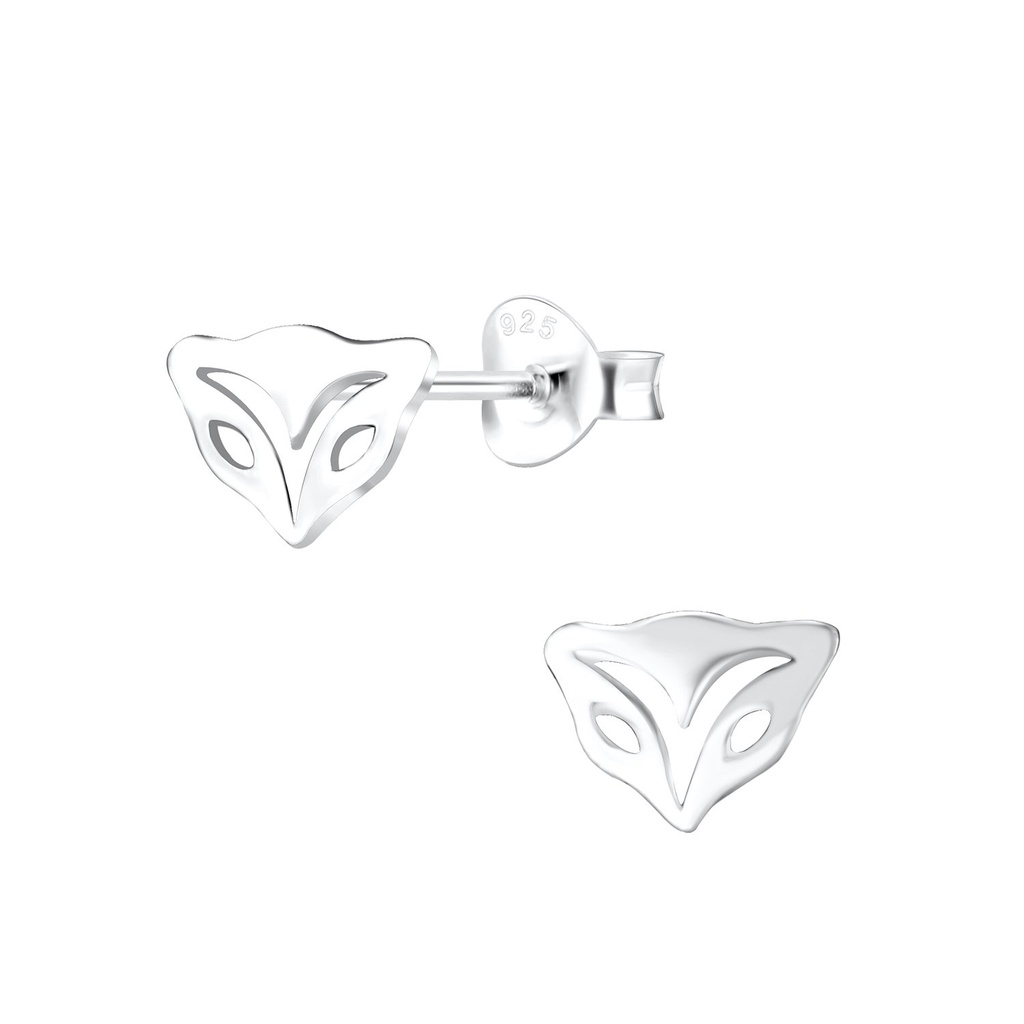 Puces d'oreilles renard en argent