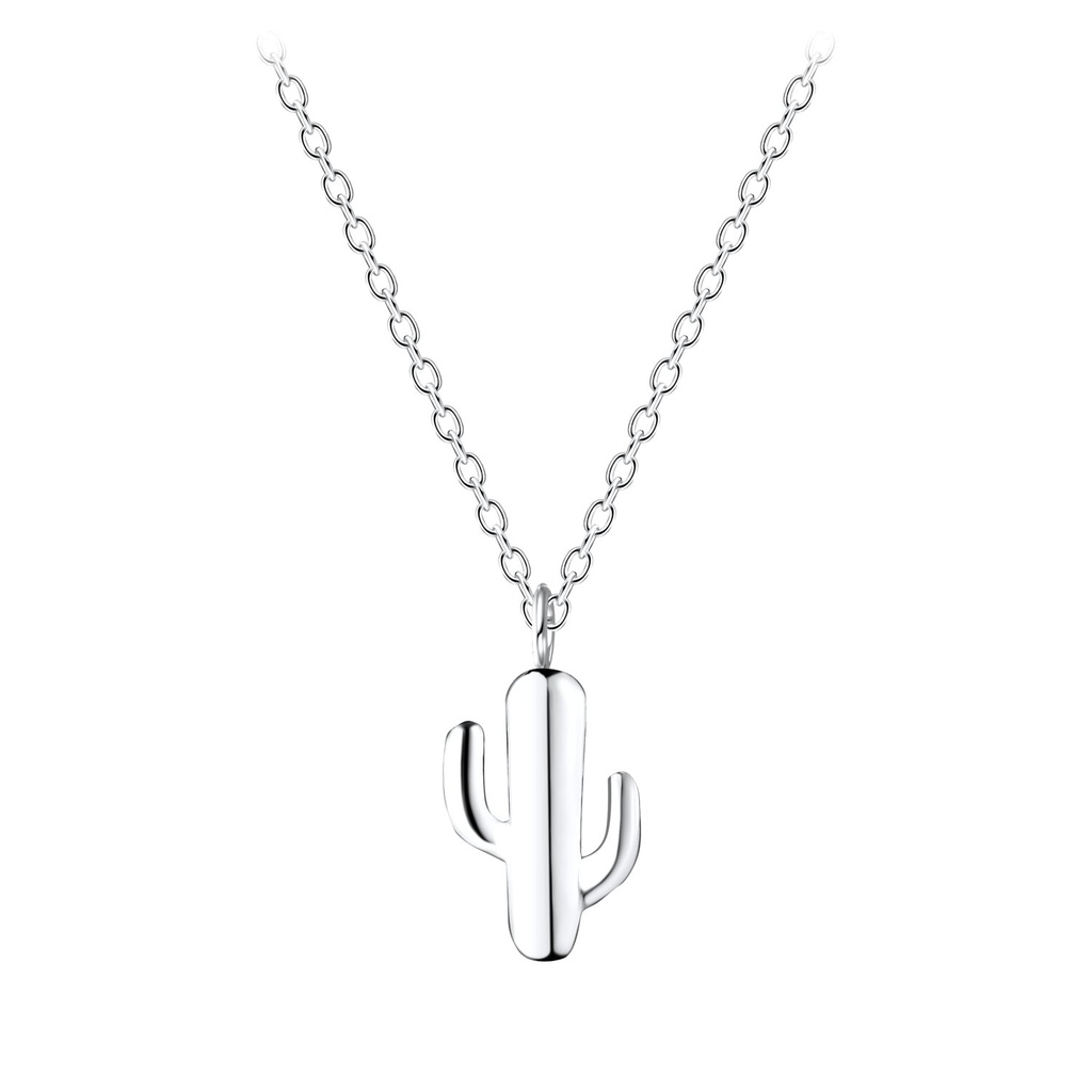 Silver Cactus Necklace