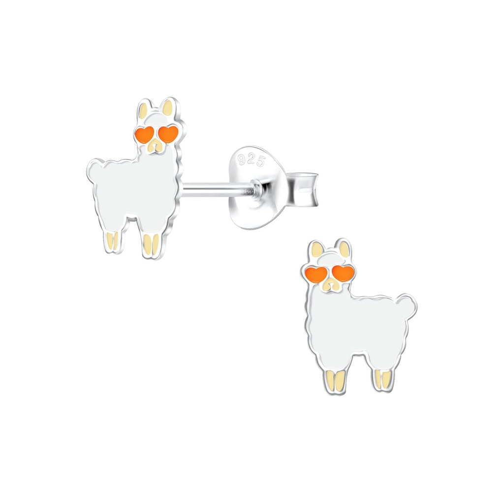 Puces d'oreilles lama en argent