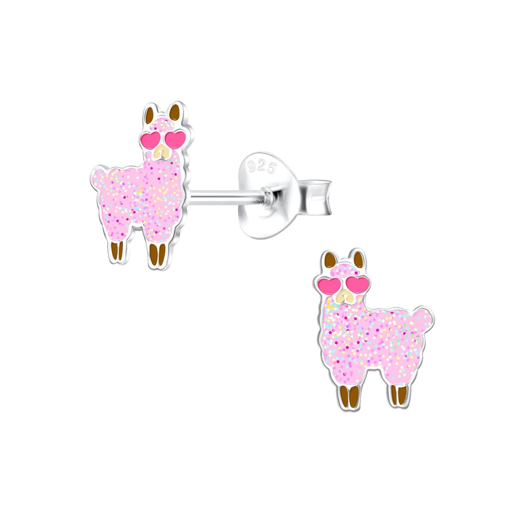 Puces d'oreilles lama en argent