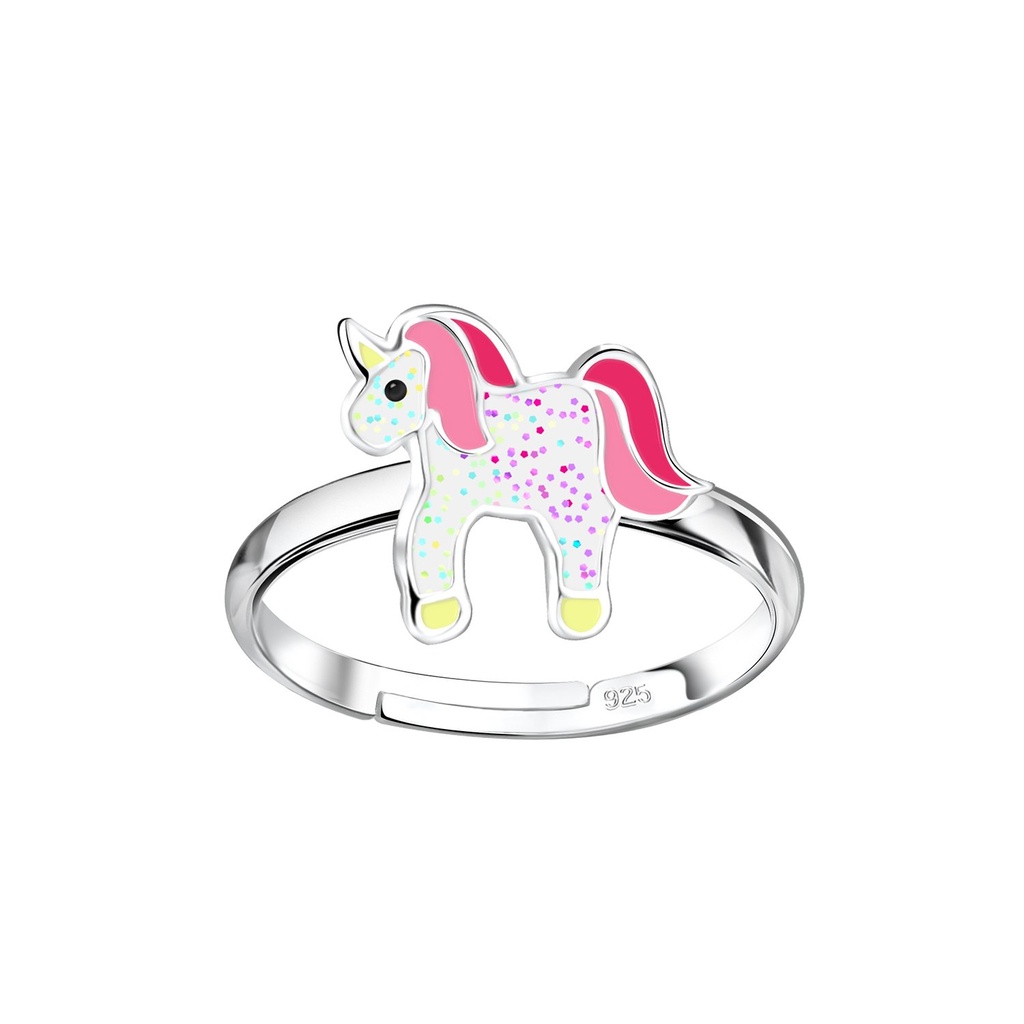 Silver Unicorn Adjustable Ring