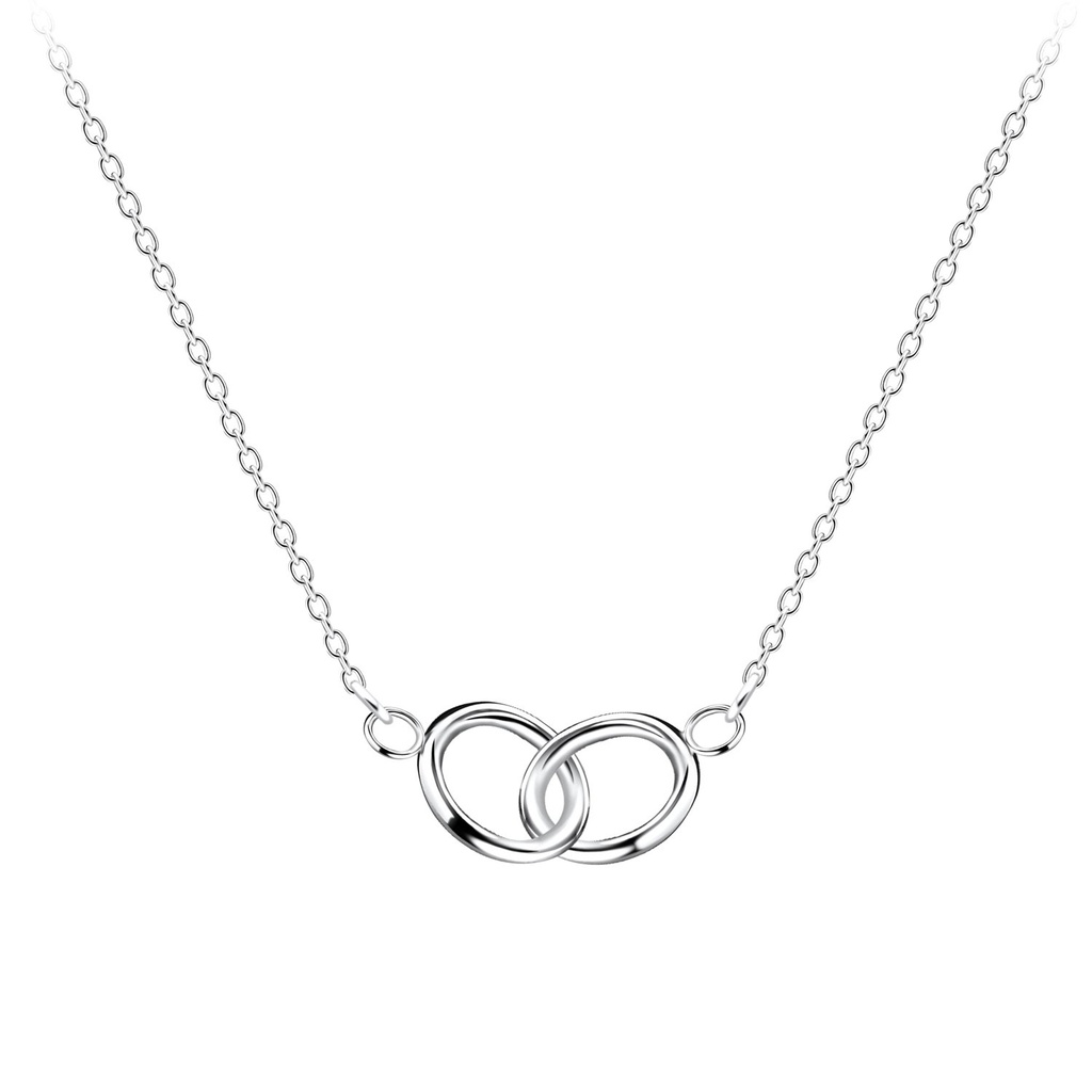 Collier cercle double en argent