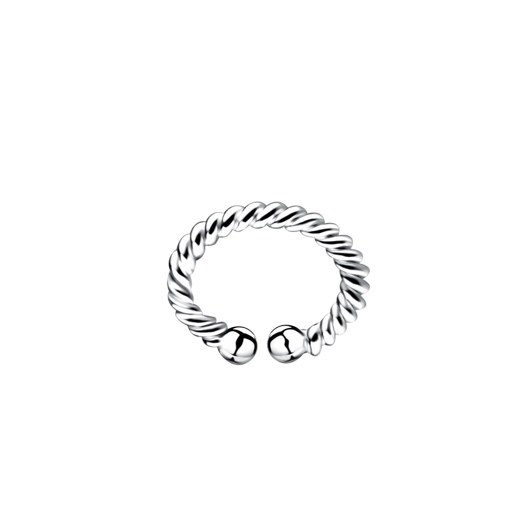 Ear cuff torsadé en argent