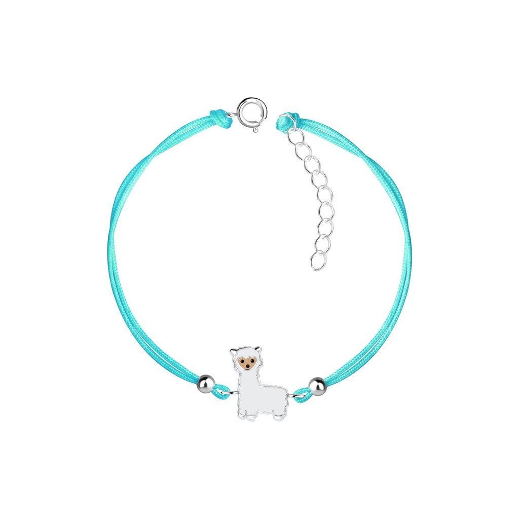 Silver Alpaca Cord Bracelet