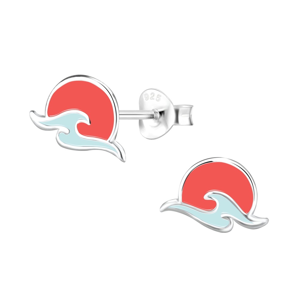 Puces d'oreilles soleil en argent