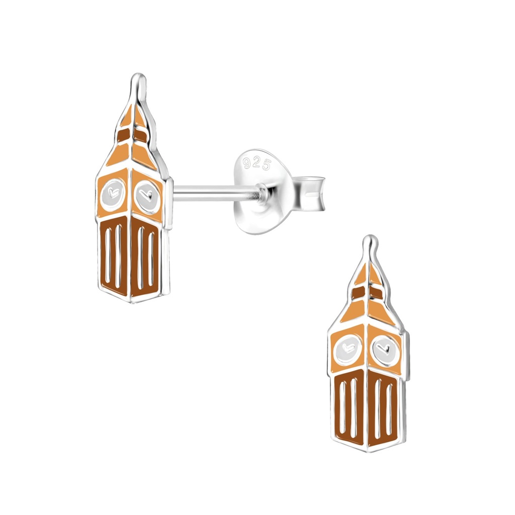 Puces d'oreilles Big Ben en argent