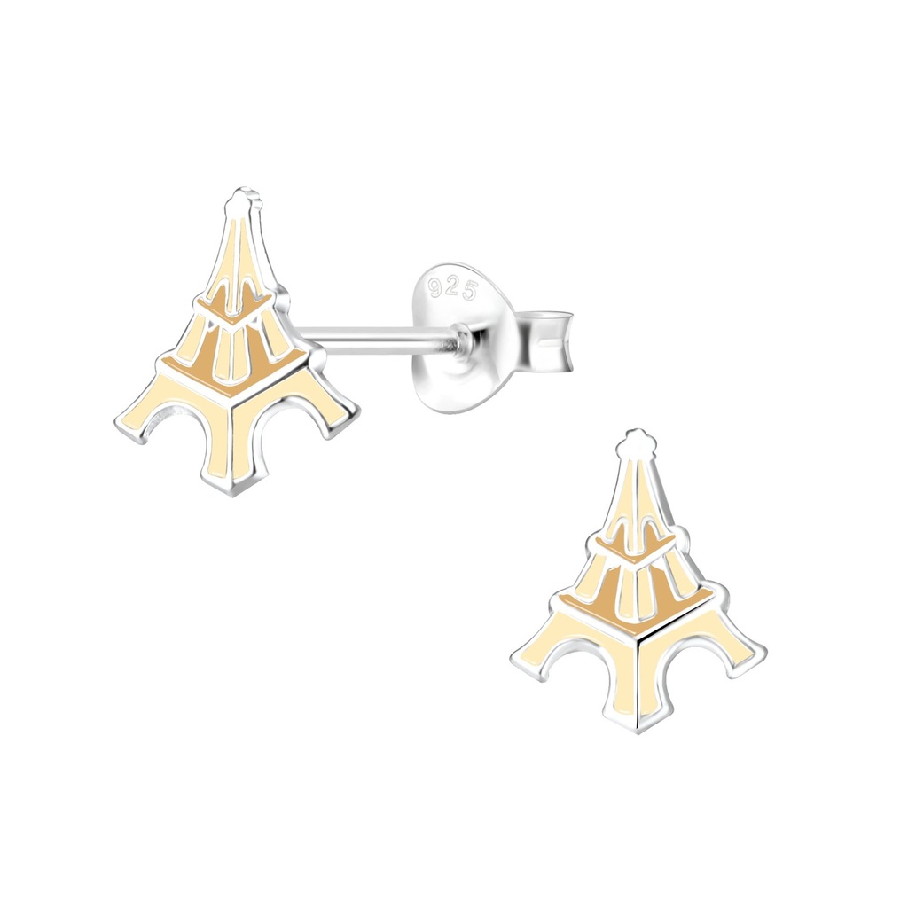 Puces d'oreilles tour Eiffel en argent